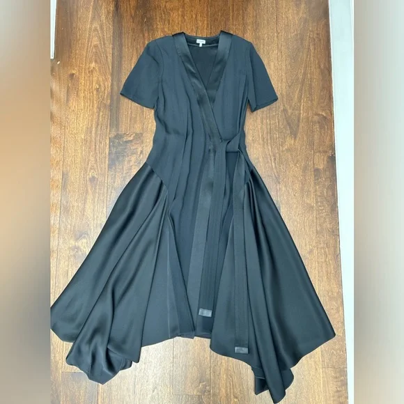 LOEWE asymmetric wrap dress. Size 36. Black - Picture 6 of 10